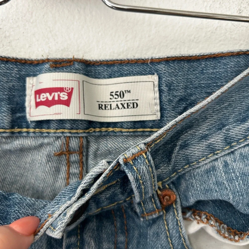 Levi’s 550 Relaxed Boys 12 Slim Classic Straight Blue Jeans 24” x 26”